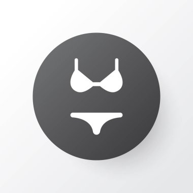 Mayo simgesi simgesi. Premium kalite izole bikini öğe trendy tarzı.