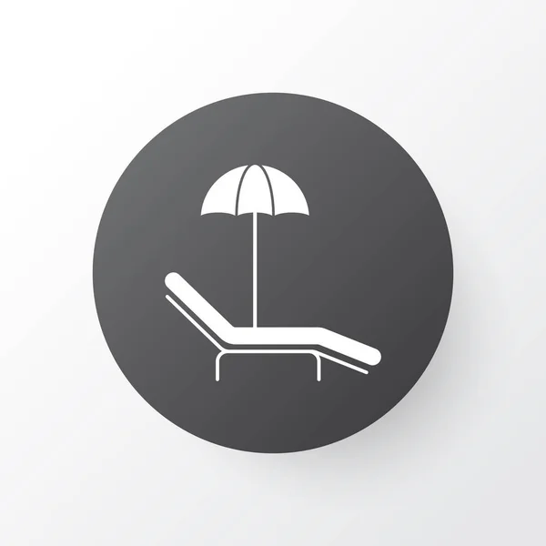 Icono de playa símbolo. Calidad premium aislado relajar elemento de la silla en el estilo de moda . — Archivo Imágenes Vectoriales