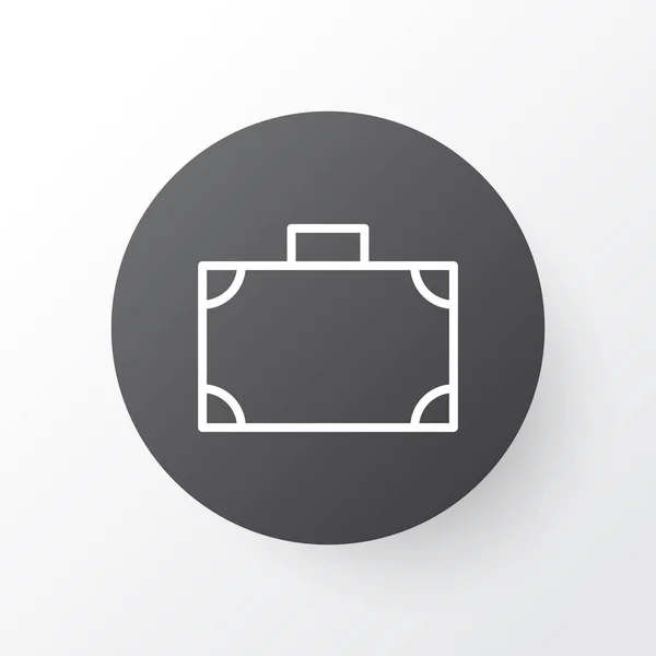 Suitcase icon symbol. Premium quality isolated portfolio element in trendy style.