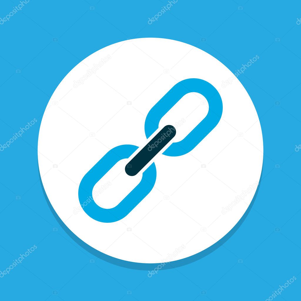 Link icon colored symbol. Premium quality isolated url element in trendy style.