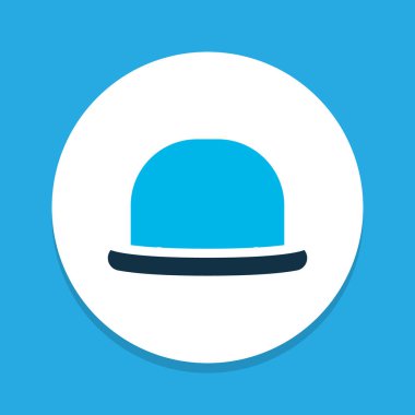 Fedora simgesi renkli sembol. Premium kalite izole panama öğe trendy tarzı.