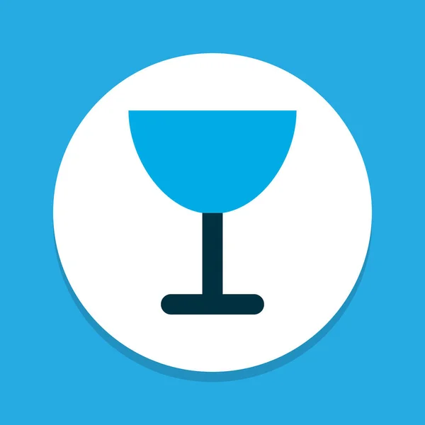 Wineglass ikon színű szimbólum. Prémium minőségű elszigetelt Serlege elem divatos stílusban. — Stock Vector