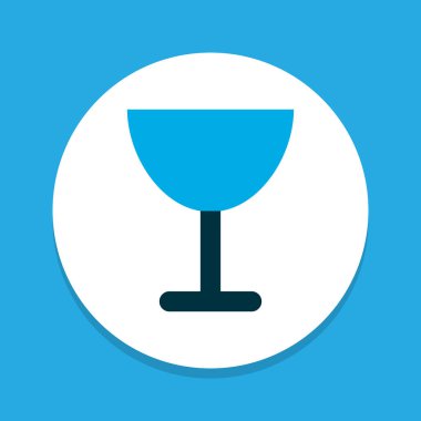 Kadehinin simgesi renkli sembol. Premium kalite izole kadehi öğe trendy tarzı.