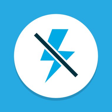 Renkli sembol simge flash. Premium Kalite izole yıldırım öğe trendy tarzı.