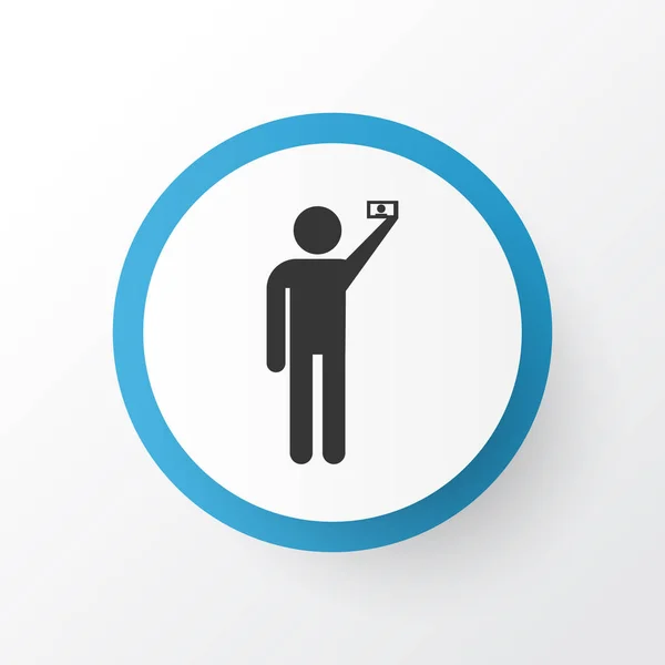 Doing selfie icon symbol. Premium quality isolated photographed element in trendy style.