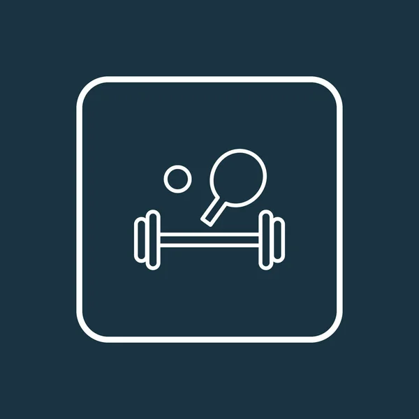 Sport uitrusting pictogram lijn symbool. Premium kwaliteit geïsoleerd fitness element in trendy stijl. — Stockfoto