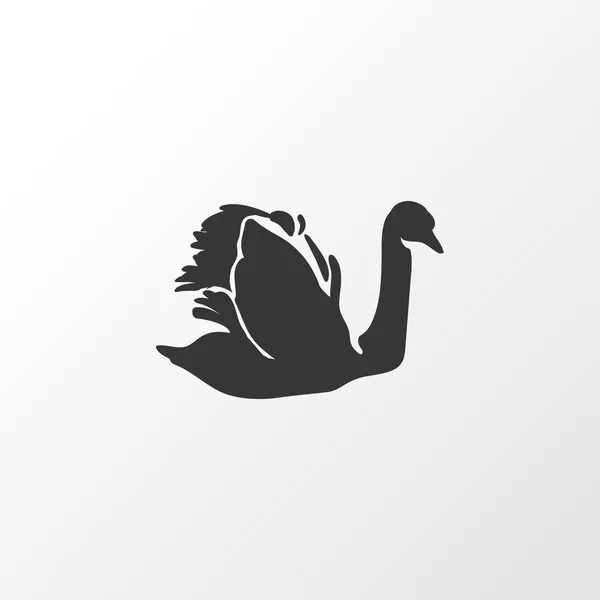 Cisne icono símbolo. Elemento de ganso aislado de calidad premium en estilo moderno . — Foto de Stock