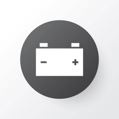 Pil simgesi simgesi. Premium Kalite izole akümülatör öğe Trendy tarzı.