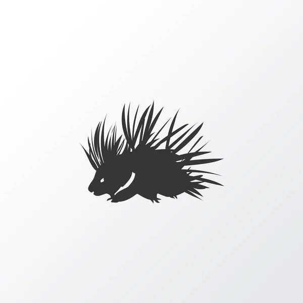 Porcupine icono símbolo. Elemento de erizo aislado de calidad premium en estilo moderno . — Archivo Imágenes Vectoriales