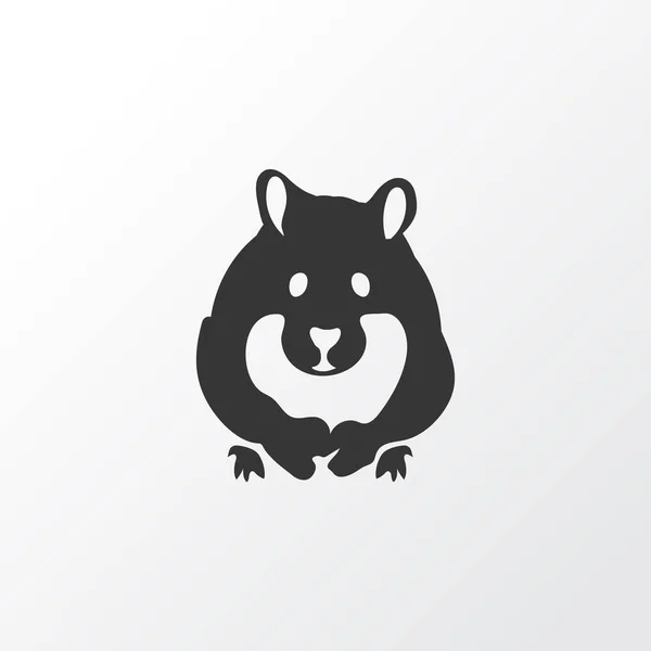 Hamstersymbol. Isoliertes Nagetier-Element in bester Qualität im trendigen Stil. — Stockvektor