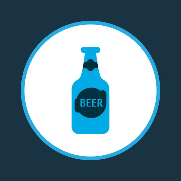 Bottle of beer icon colored symbol. Premium quality isolated alcohol element in trendy style.