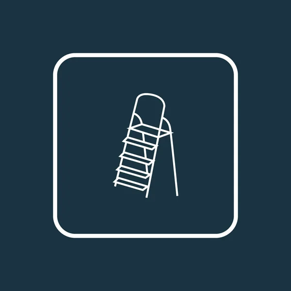 Símbolo de línea de ícono de escalera. Elemento de escaleras aisladas de primera calidad en estilo moderno . —  Fotos de Stock