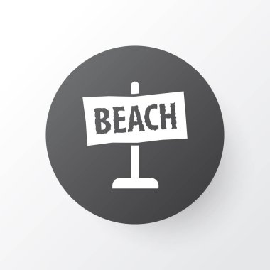 Beach işareti simgesi simgesi. Premium Kalite izole Pano öğesi trendy tarzı.