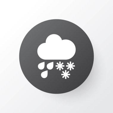 Dolu simgesi simgesi. Premium kalite izole çiseleyen yağmur moda stil öğesinde.