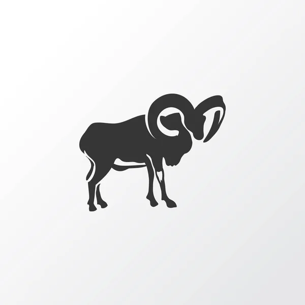 Ovis icono símbolo. Elemento ram aislado de calidad premium en estilo moderno . — Vector de stock