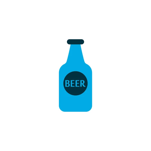 Піктограма пляшки пива кольоровий символ. Преміум якості ізольований елемент рому в модному стилі . — стоковий вектор