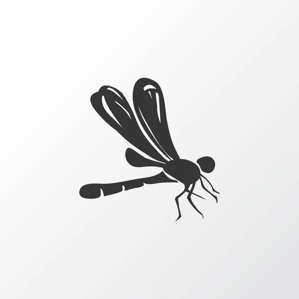 Σύμβολο εικονίδιο Dragonfly. Πριμοδότηση ποιότητας απομονωμένες damselfly στοιχείο σε μοντέρνο στυλ. — Φωτογραφία Αρχείου
