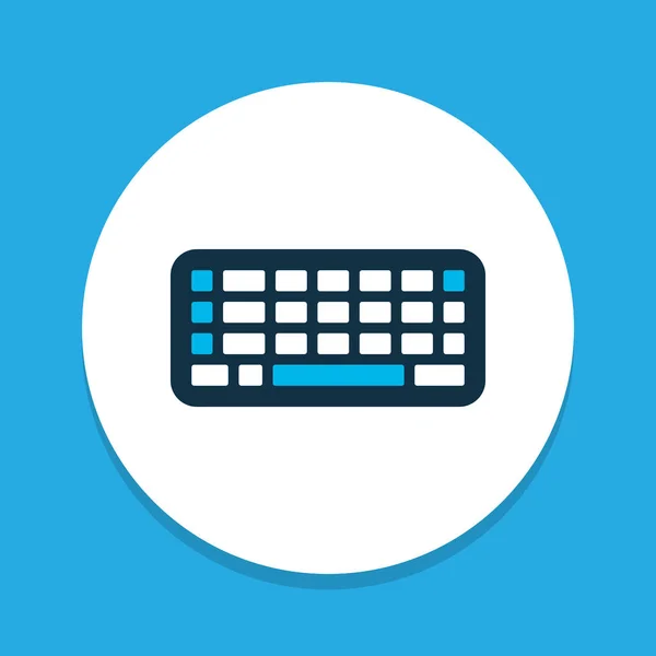 Symbole de couleur icône clavier. Élément de clavier isolé de qualité Premium dans un style tendance. — Image vectorielle