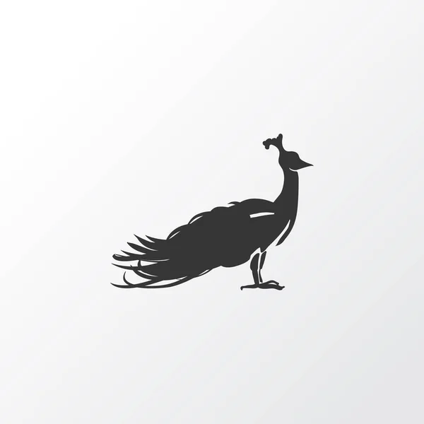 Peacock icon symbol. Premium quality isolated peafowl element in trendy style. — Stock Photo, Image