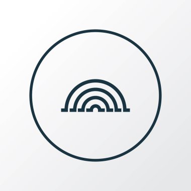 Ark simgesi satır sembolü. Premium kalite izole gökkuşağı öğe trendy tarzı.