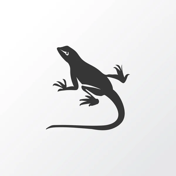 Icono de lagarto símbolo. Elemento gecko aislado de primera calidad en estilo moderno . — Archivo Imágenes Vectoriales