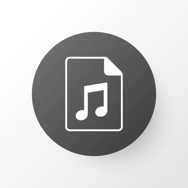 Símbolo de icono de archivo de audio. Elemento de documento aislado de calidad premium en estilo moderno . — Vector de stock