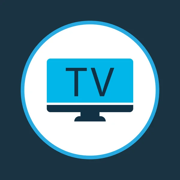 Icona TV simbolo colorato. Elemento televisivo isolato di qualità premium in stile trendy. — Foto Stock
