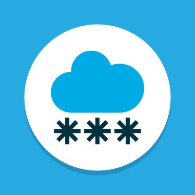 Kar renkli sembol simge. Premium kalite izole kar yağışı öğe trendy tarzı.