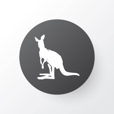 Kanguru simgesi simgesi. Premium kalite izole joey öğe trendy tarzı.