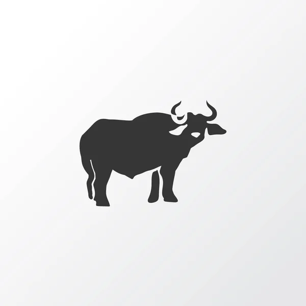 Ox pictogram symbool. Premium kwaliteit geïsoleerd buffalo element in trendy stijl. — Stockvector