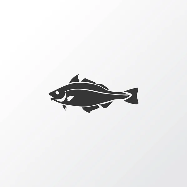 Simbolo icona Haddock. Elemento di merluzzo isolato di qualità premium in stile trendy . — Foto Stock