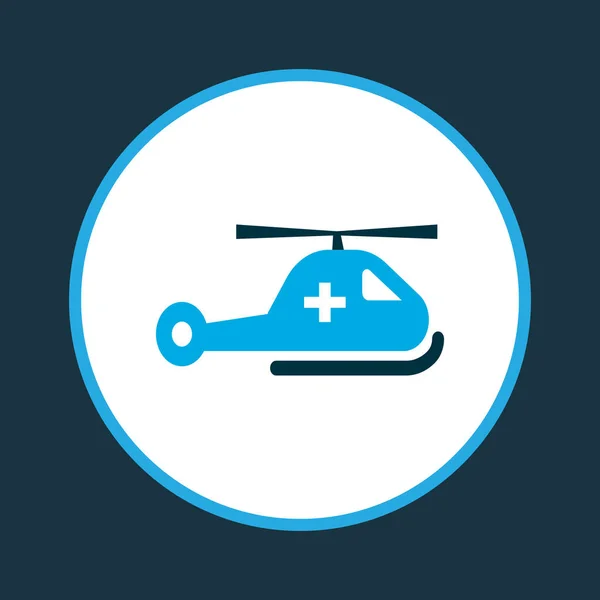 Ícone de helicóptero símbolo colorido. Elemento de ajuda isolada de qualidade premium em estilo moderno . — Fotografia de Stock
