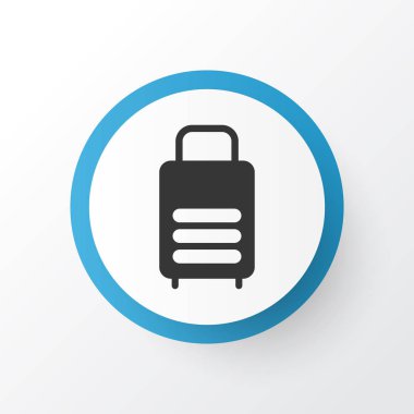 Bavul simgesi simgesi. Premium kalite izole Bagaj öğe trendy tarzı.