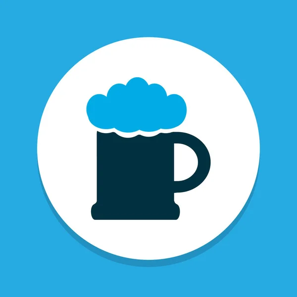 Bira simgesi renkli sembol. Premium kalite izole bira kupa öğe trendy tarzı. — Stok fotoğraf