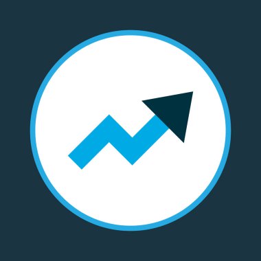 Eğilim simgesi renkli sembol. Premium kalite izole artış öğe trendy tarzı.