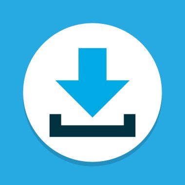 Ok simgesi renkli sembol. Premium kalite izole indir öğe trendy tarzı.