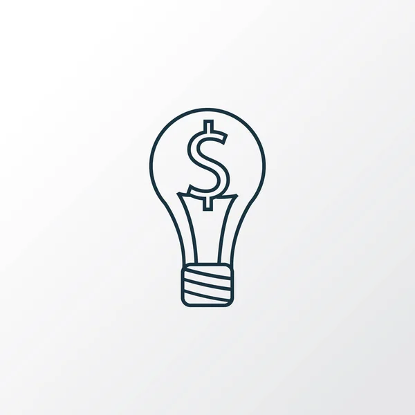 Smart solution icon line symbol. Premium quality isolated bulb element in trendy style.