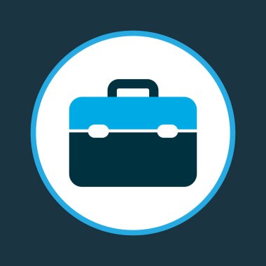 Araç kutusu simgesi renkli sembol. Premium kalite izole toolkit öğe trendy tarzı.