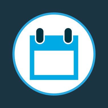 Takvim simgesini renkli sembol. Premium kalite izole tarihi öğe trendy tarzı.