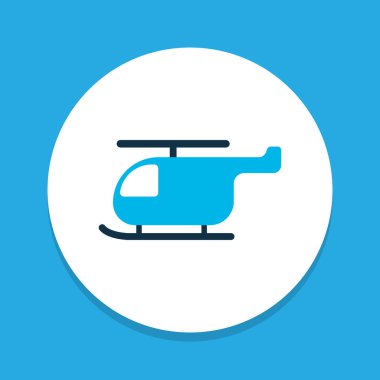Helikopter simgesi renkli sembol. Premium kalite izole helikopter öğe trendy tarzı.