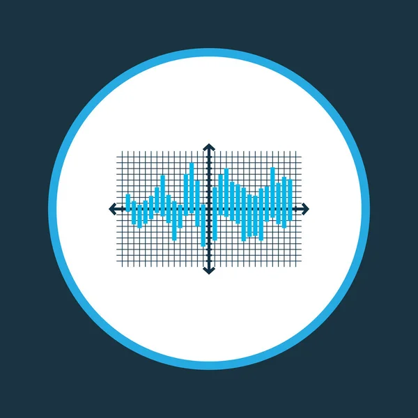 Balken Diagramm-Gitter-Symbol farbiges Symbol. Premium-Qualität isoliertes Schema-Element im trendigen Stil. — Stockvektor