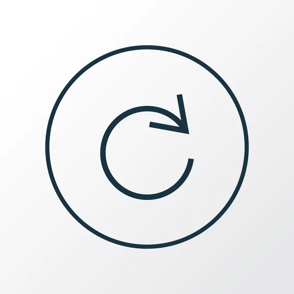Actualiser le symbole de ligne d'icône. Élément de recharge isolé de qualité Premium dans un style tendance . — Photo
