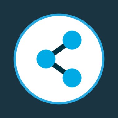 Hisse simgesi renkli sembol. Premium kalite yalıtılmış ağ öğesinde trendy tarzı.