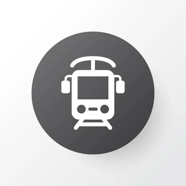 Elektriska tåg ikon symbol. Premium kvalitet isolerade järnväg element i trendig stil. — Stockfoto