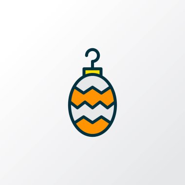 Önemsiz şey simge renkli çizgi sembolü. Üstün kaliteli Noel Top moda stil öğesinde izole.