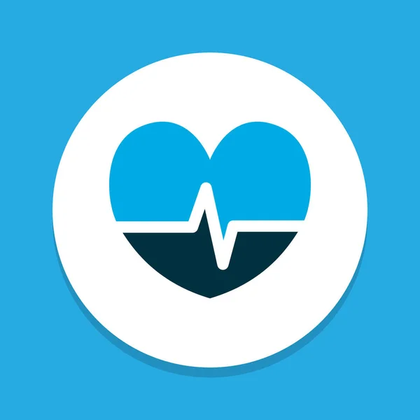 Heartbeat ikon färgad symbol. Premium kvalitet isolerade puls element i trendig stil. — Stock vektor