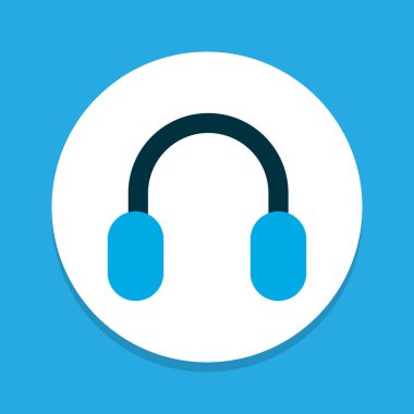 Kulaklık simgesi renkli sembol. Premium kalite izole kulaklık öğe trendy tarzı.