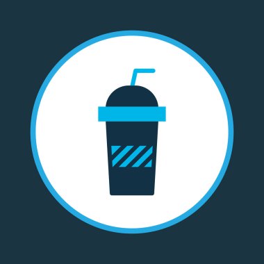 Meşrubat simgesi renkli sembol. Premium kalite izole içecekler öğe trendy tarzı.