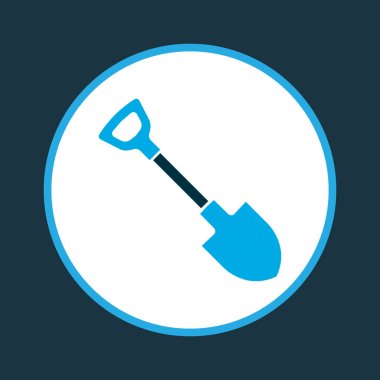 Simge renkli sembol kürek. Premium kalite izole kazma öğe trendy tarzı.