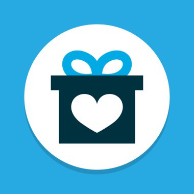 Mevcut simgesi renkli sembol. Premium kalite izole Hediyelik öğe trendy tarzı.